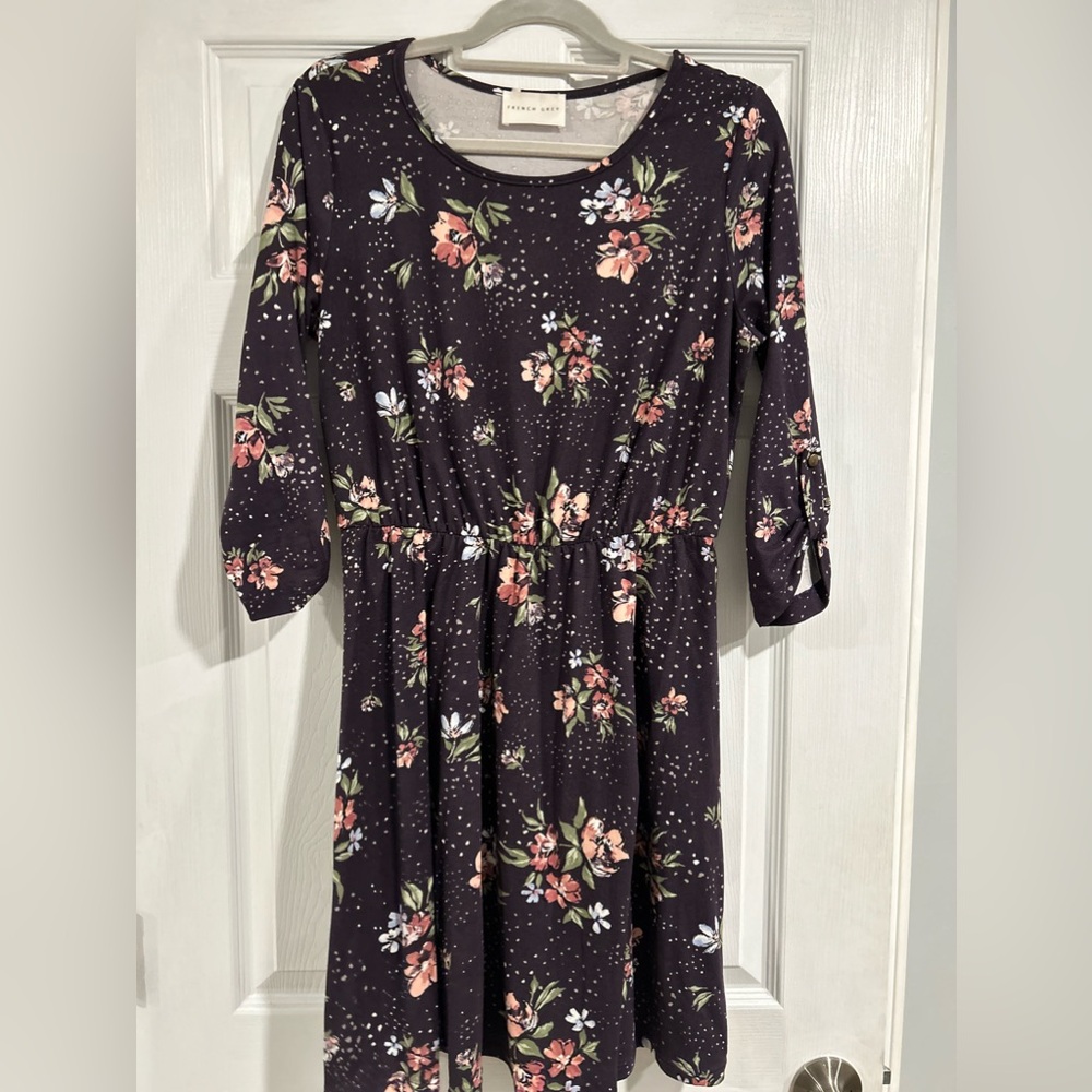 French Grey Brushed Murphy Dress